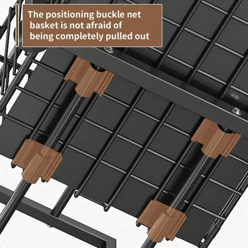Pull-Out under Sink Storage Rack – 2-Tier Sliding Basket Organizer for Kitchen, Bathroom, Pantry & Household Storage.