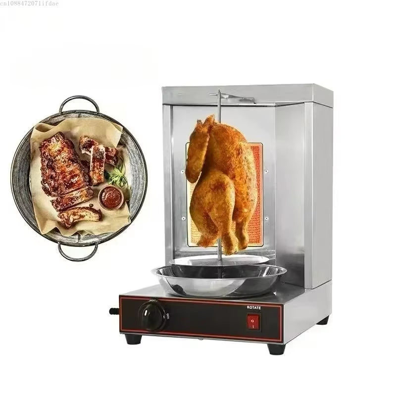 Automatic Rotation Electric Doner Kebab Machine Commercial Shawarma for Restaurant1 2 3 4 5 Burner Turkish Barbecue Machine