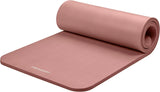 Retrospec Solana Yoga Mat 1" Thick W/Nylon Strap for Men & Women - Non Slip Exercise Mat for Home Yoga