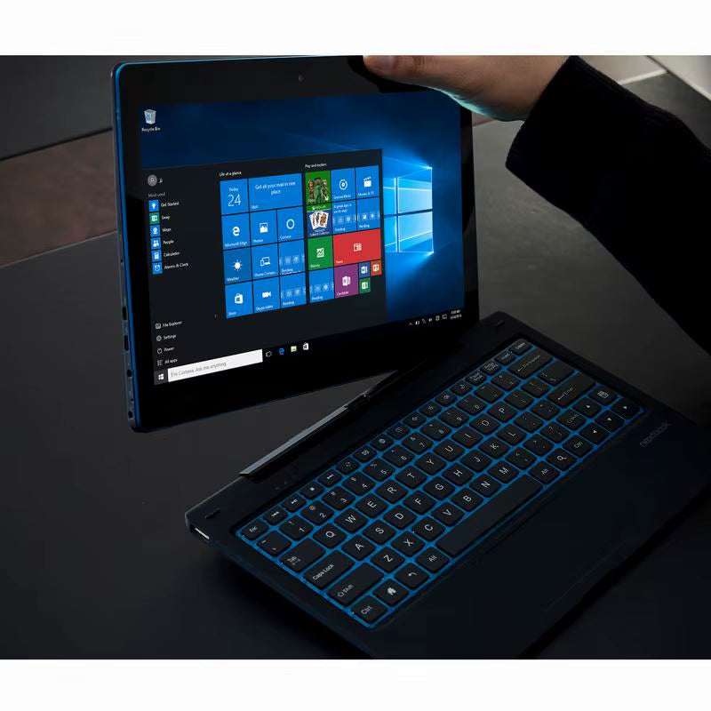 11.6-Inch Windows 10 2-in-1 Tablet PC with Docking Keyboard, 2GB DDR RAM, 64GB Storage, Z3735G Quad-Core CPU, 1366x768 IPS Display, Dual Cameras