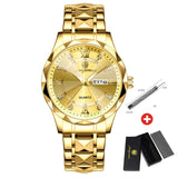 PAAZOMU Luxury Men Watches Business Top Brand Man Wristwatch Waterproof Luminous Date Week Quartz Men'S Watch High Quality+Box