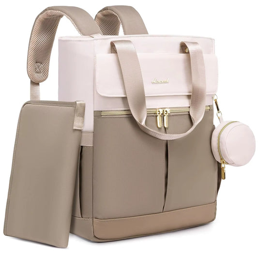 Multifunctional Diaper Backpack with Insulated Pockets, Changing Pad, and Anti-Theft Design for Women and Men