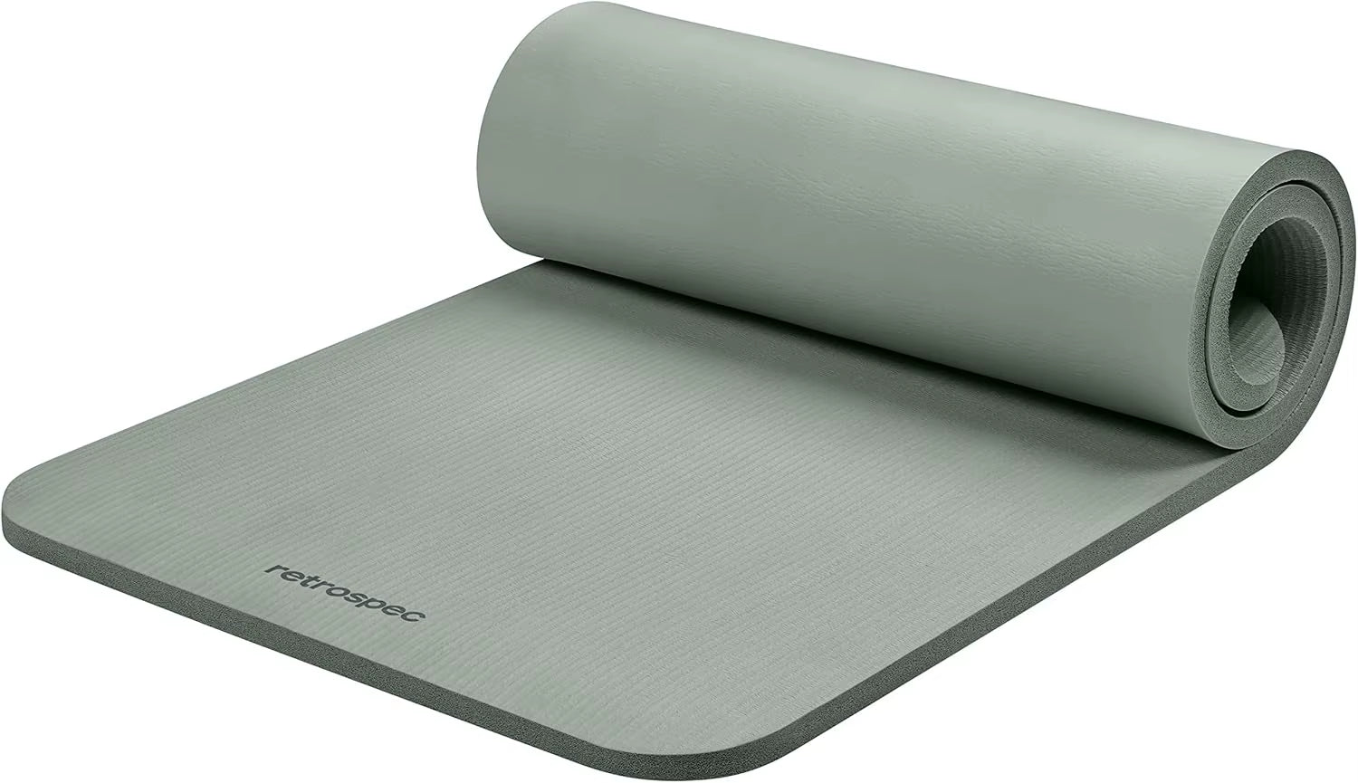 Retrospec Solana Yoga Mat 1" Thick W/Nylon Strap for Men & Women - Non Slip Exercise Mat for Home Yoga