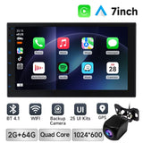 7 9 10 Inch 2Din Car Stereo with Wireless Carplay and Android Auto Car Radio with BT4.1 Backup Camera Mirror Link GPS Wifi FM AM