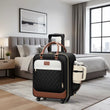 16 Inch Spinner Laptop Bag, Women'S Rolling Briefcase, Airline Approved Personal Item Travel Suitcase for Work and Travel
