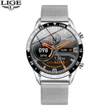 2024 Smart Watch Men Full Circle Touch Screen Bluetooth Call Men Smartwatch Waterproof Sport Activity Fitness Watch+Box