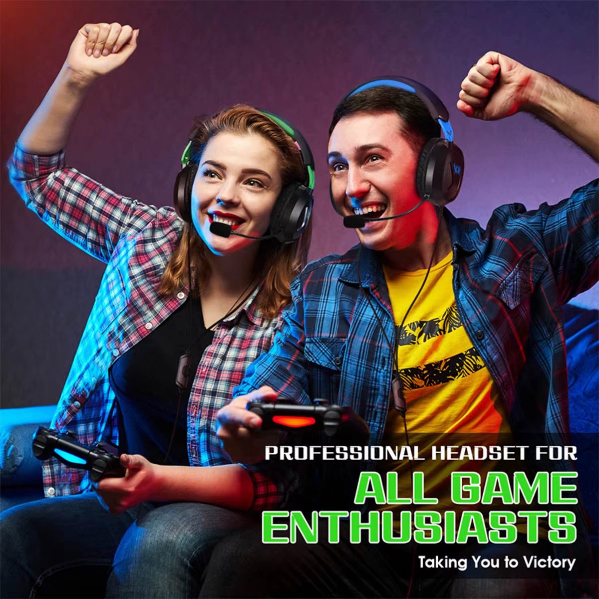 G3100 Wired Earphones Gaming Headset with Mic Noise Canceling Stereo Sound Headset Game Headphones for PC Computer Laptop Gamer