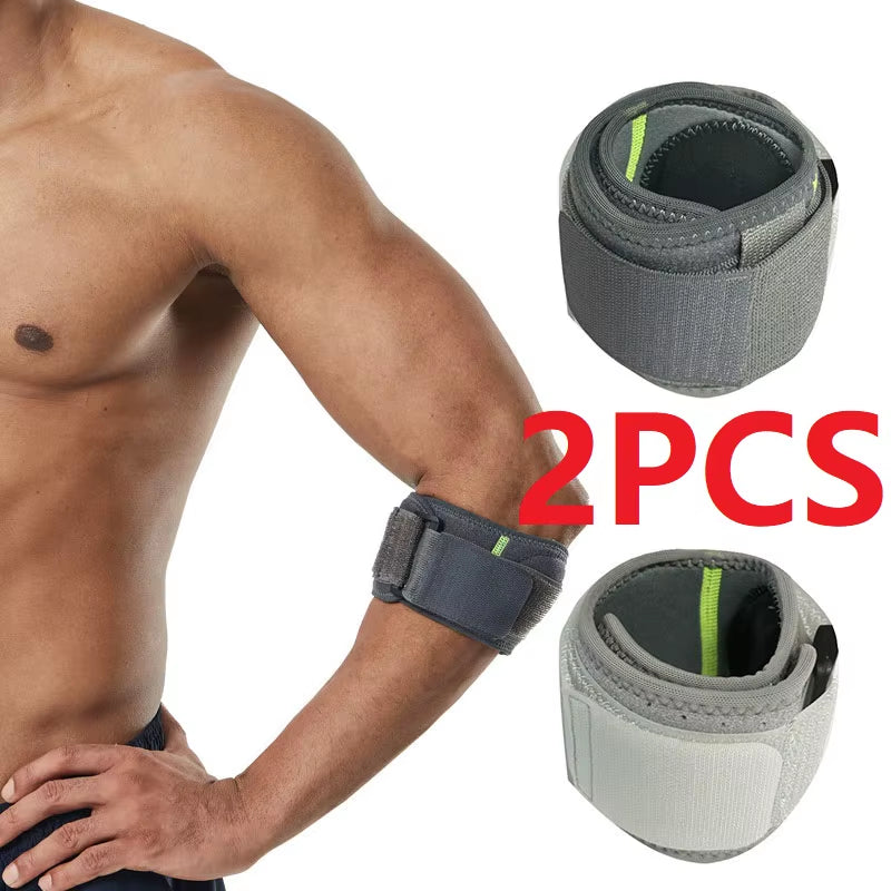 2PCS Fitness Elbow Protector Tennis Elbow Brace Protector Brace Tendinitis Pads Elbow Support HXHZ05