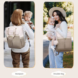 Multifunctional Diaper Backpack with Insulated Pockets, Changing Pad, and Anti-Theft Design for Women and Men