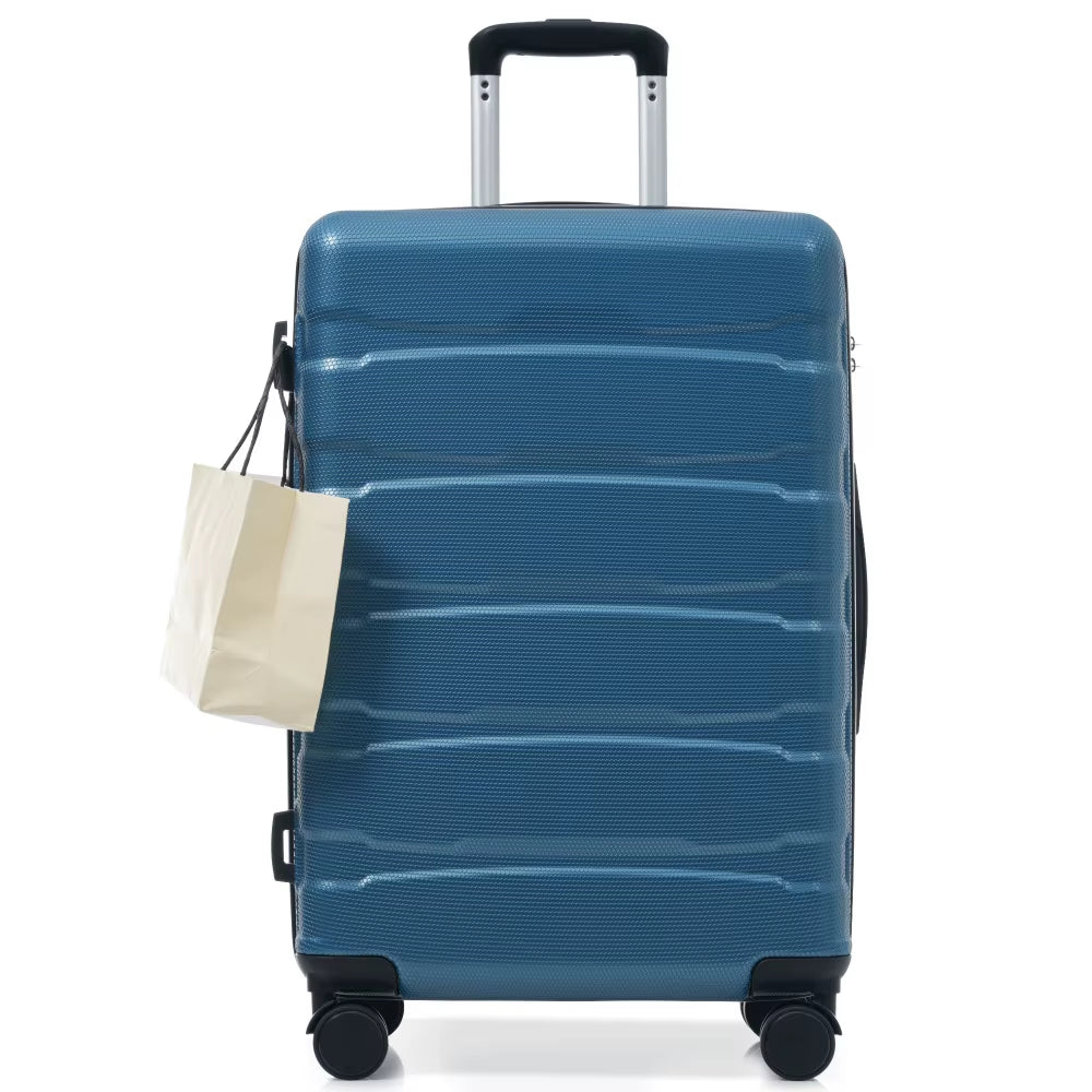 28 Inch Hardshell ABS Checked Luggage, Durable Expandable Travel Suitcase with Spinner Wheels, TSA Lock