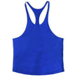 Plain Gym Fitness Bodybuilding Muscle Tank Tops Mens Running Sport Sleeveless Y-Back Vests Summer Cool Cotton Breathable Shirts