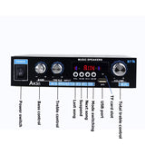 AK35 400W+400W 110-240V Mini Digital Home Car Audio Amplifier Car Subwoofer Amplifier Hifi Stereo Bass Power Bluetooth Speaker