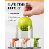 Powerful 1200W Juicer Machine, 3.2 Wide Chute, Titaniumenhanced Blade, Heavyduty Copper Motor, Dual Speed Centrifugal Juice Extr