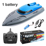 20KM/H Rc Speedboat Remote Control Boat Radio Control Boats 2.4G Double Motor High-Speed Race Boat Water Competitive Toys Kids