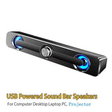 PC Sound Bar Bluetooth USB Wired Speakers Bar Stereo Speaker for Projector PC Laptop Phone Computer 3.5Mm Aux Speaker