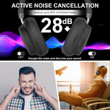 APP  NC45 Bluetooth Active Noise Cancelling Headphones, Comfortable Wireless over Ear Headphones with Mic, Hi-Res Audio,
