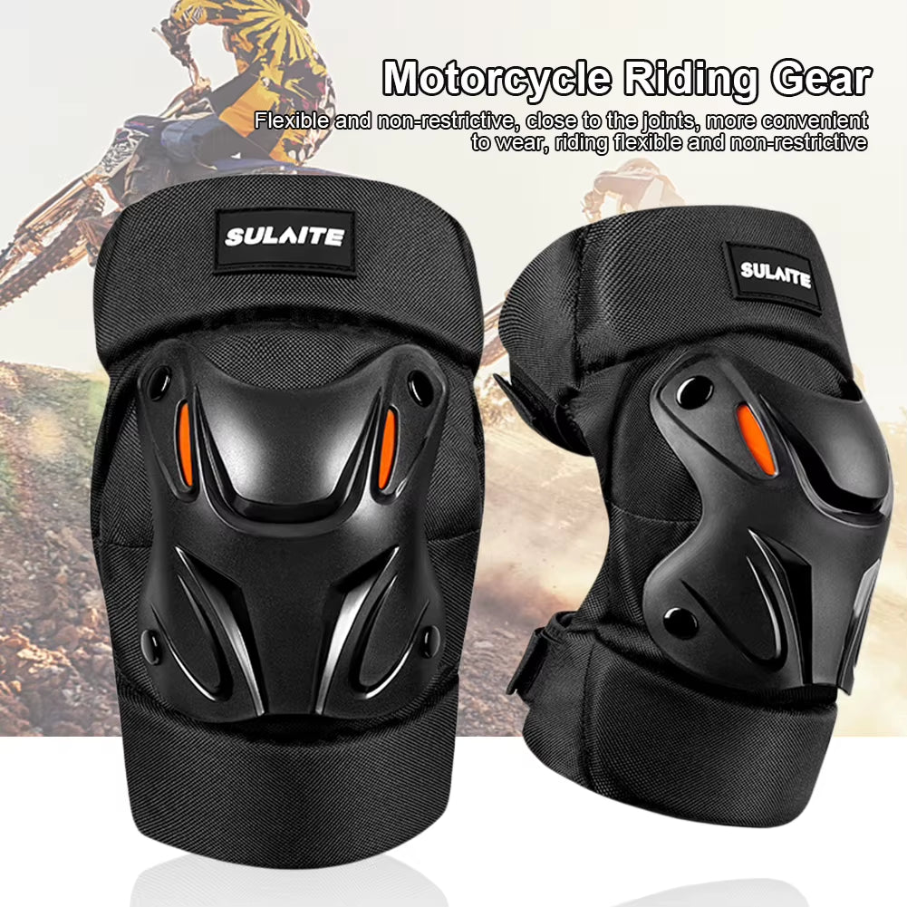 Motocross Knee Pads Anti-Fall Racing Knee Pads Comfortable Off-Road Knee Protector Motorcycle Elbow Protector for Cycling Racing