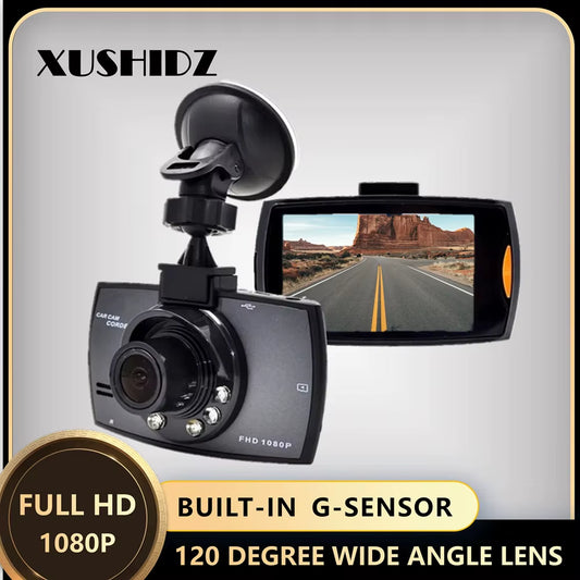 Dash Camera Q02 1080P Full HD Dashcam DVR Car Camera Vehicle Video Recorder Wide Angle Cam G-Sensor Loop Recording WDR