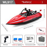 Wltoys WL917 RC Boat 2.4Ghz Remote Control Boats RC Jet Boat 16Km/H RC Boat Toy Gift for Kids Adults Boys Storage Bag Package