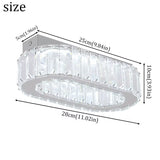 Indoor K9 Crystal Oval Ring Lamp Luxury Interior Decoration Led Chandelier Dining Room Lustre Hanging Lighting for Living Room