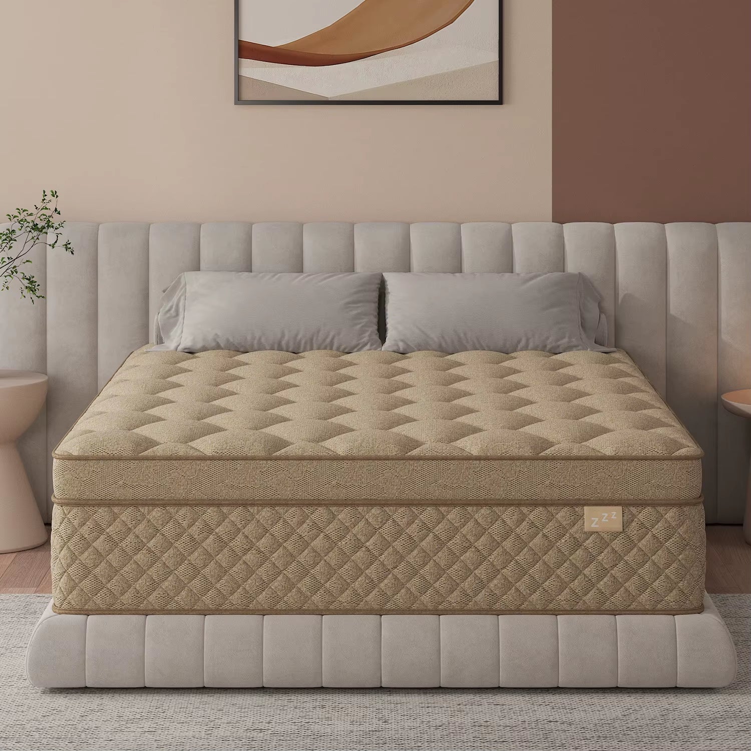 12" Gel Memory Foam Hybrid Pocket Spring Mattress Twin Full King Queen Mattress in a Box, Medium Firm Motion Isolation