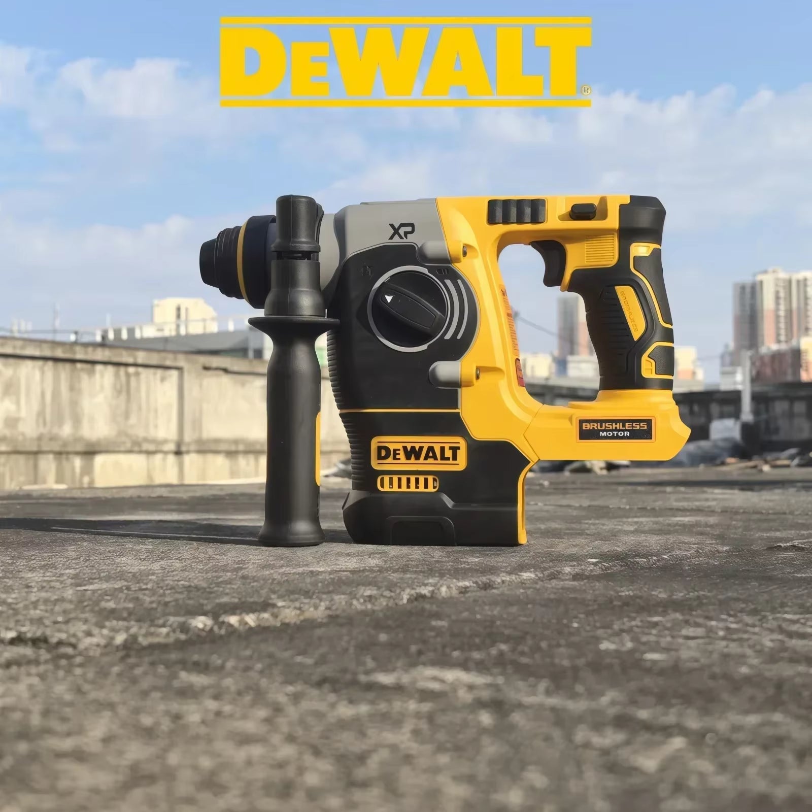 Cordless Rotary Hammer Drill with SDS-Plus, Rechargeable 2-Mode Demolition and Chipping Capabilities for Metal and Concrete