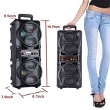 3000W Portable Bluetooth Speaker Subwoofer Heavy Bass Sound System Party DJ Karaoke Remote &MIC