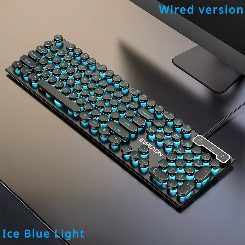 Gamer Wired Keyboard Mechanical Feel E-Sports 104 Keys Usb Wired Gaming Mouse Wired Keyboard Pc Accessories for Laptop Gamers
