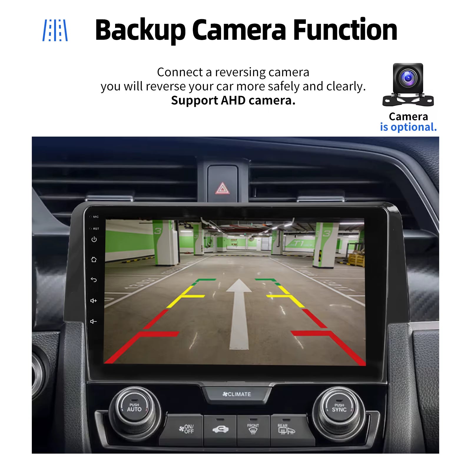 9" Android 14 Apple Carplay for Honda Civic 2016-2020 Car Stereo Radio GPS Navigation WIFI Bluetooth 32GB FM/RDS Head Unit SWC