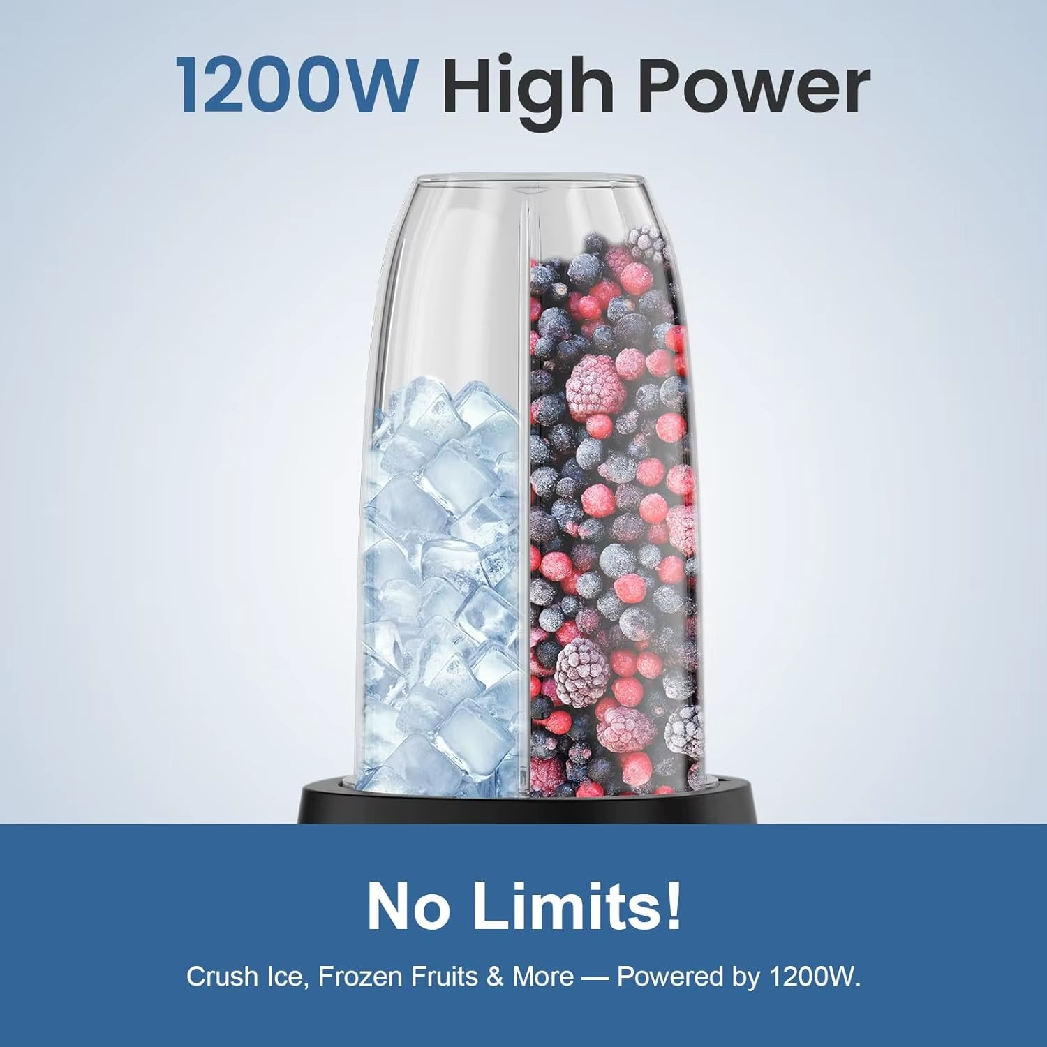12-Piece Smoothie Blender Maker 25,000 RPM Personal Blender for Ice Crushing Smoothies & Frozen Drinks Nuts with 23Oz, 32Oz