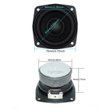 1Pcs 78MM 4 Ohm 15W Subwoofer Speaker 3 Inch Convex Cap Bass Square Woofer DIY Bookshelf Speakers Hifi Home Sound Theater