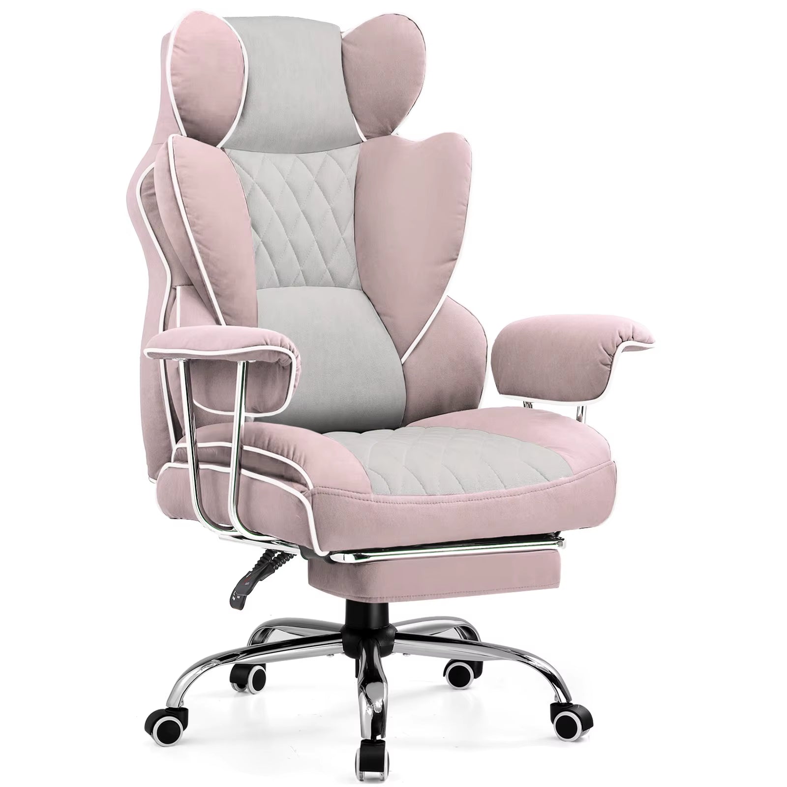 Ergonomic Big and Tall Gaming Chair with Pocket Spring Lumbar Support and Footrest