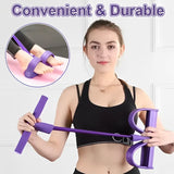 Four-Tube Tensioner Multi-Functional Household Fitness Yoga Abdominal Strengthening Elastic Band Tension Rope Sit-Up Assistive