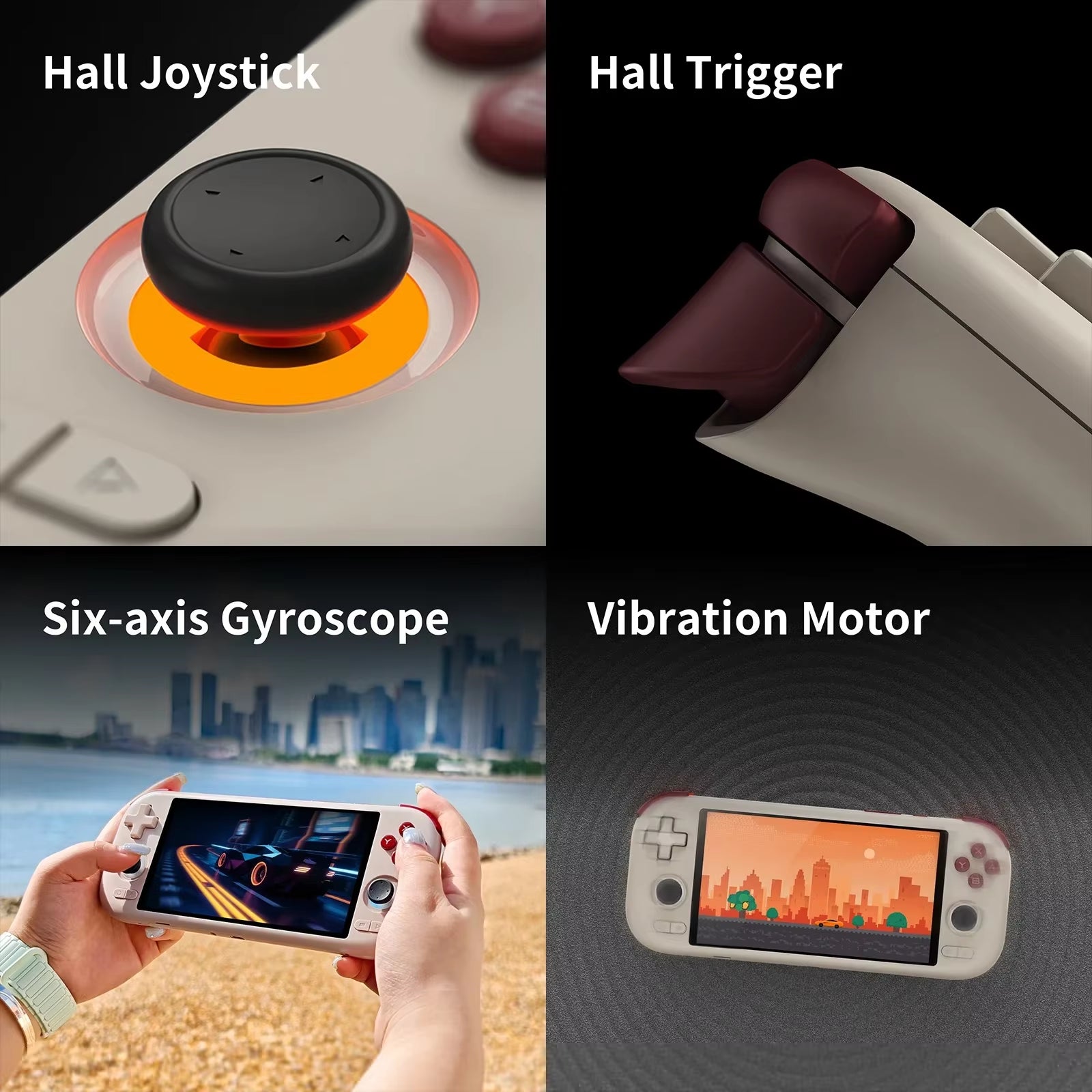 AIR X Handheld Game Console Qualcomm Snapdragon 662 5.5'' Touchscreen Android 14 Active Cooling Fan 15W Fast Charging RGB