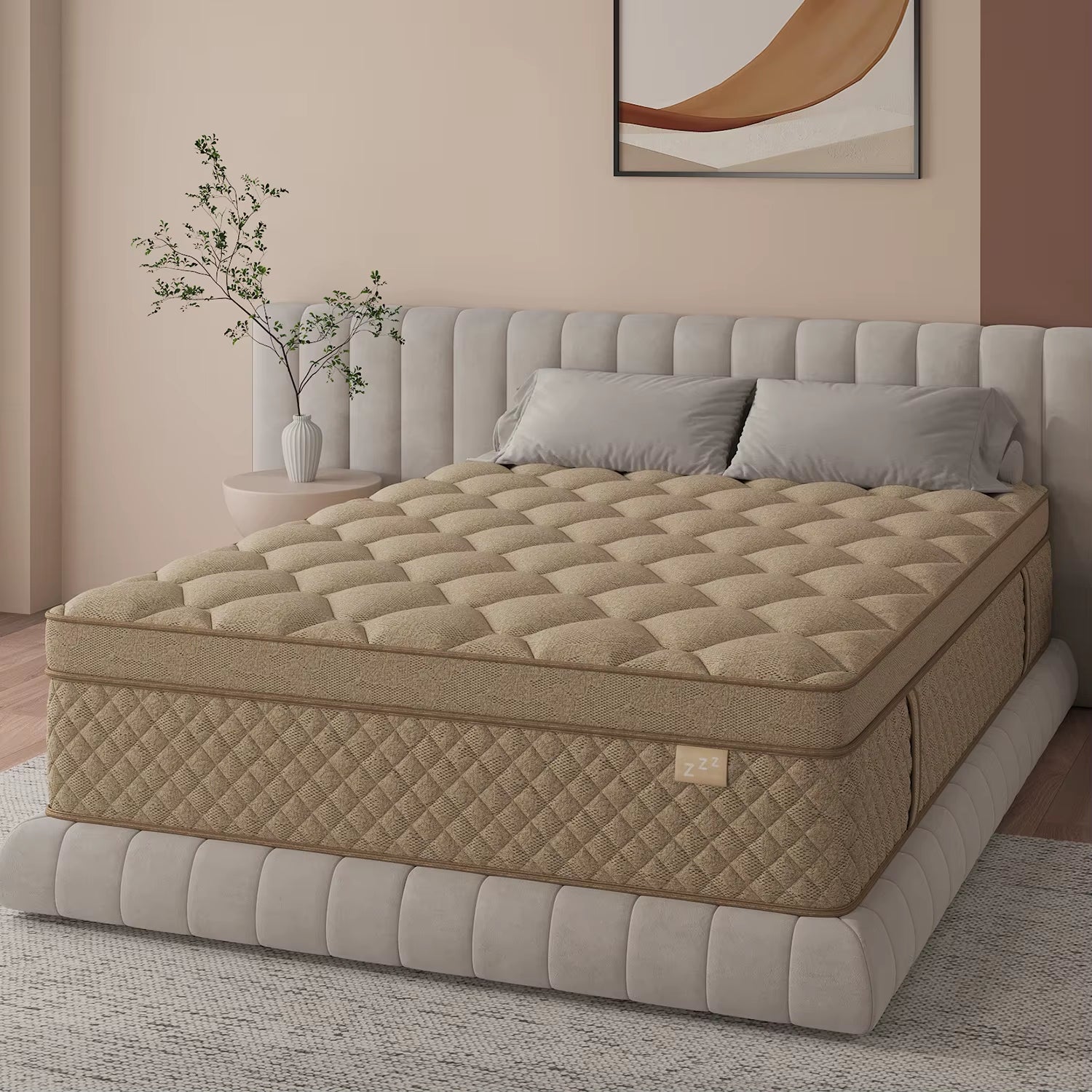 12" Gel Memory Foam Hybrid Pocket Spring Mattress Twin Full King Queen Mattress in a Box, Medium Firm Motion Isolation