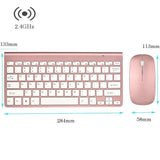 2.4Ghz Ultra-Thin Wireless Keyboard and Mouse Combo with USB Receiver Mouse Keyboard Set for Apple PC Windowsxp/7/8/10