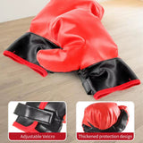 Free Standing Punching Bag Boxing Ball Training MMA Sports with Gloves and Mat Adjustable Height 125-145Cm for over 13 Years