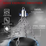 4Ft Heavy Punching Bag Set for Adults with 12 OZ Gloves Perfect for Home Gym Training in MMA Karate Kickboxing and Boxing Unfil