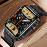 2025 Luxury Military Smart Watch Men Health Monitor Bluetooth Call Fitness Sport Waterproof Smartwatch for Xiaomi Women Android