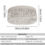 Crystal Ceiling Lamp Living Room Gold Luxury Modern Chandeliers Decoration Led Ceiling Lights Lighting Fixture Diameter 40 50Cm