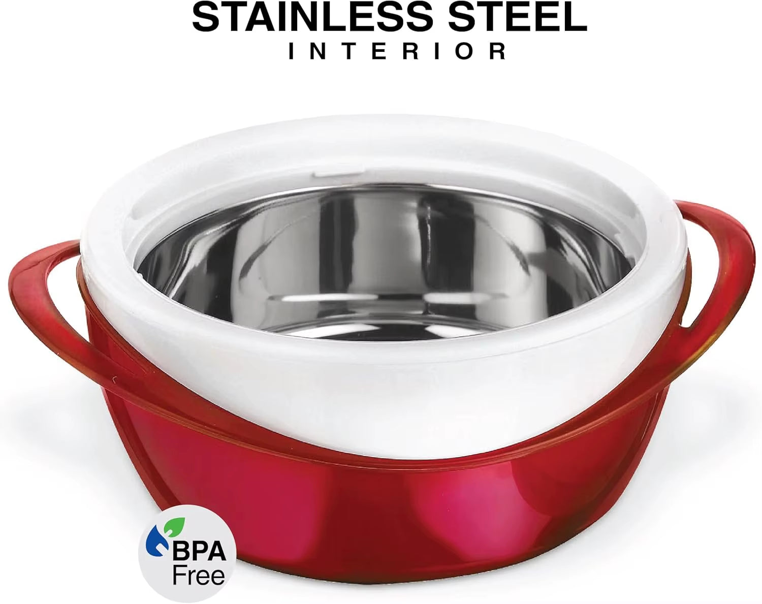Insulated Casserole Dish Set with Lid 3-Piece Thermal Bowl Hot Pot Food Warmer Cooler Stainless Steel Gift for Moms