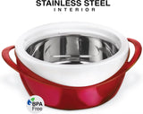Insulated Casserole Dish Set with Lid 3-Piece Thermal Bowl Hot Pot Food Warmer Cooler Stainless Steel Gift for Moms
