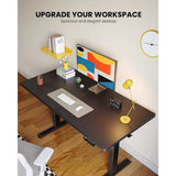 Ergear Adjustable Height Electric Desk, 55" x 28" Ergonomic Sit-Stand Home Office Computer Desk with 4 Memory Presets