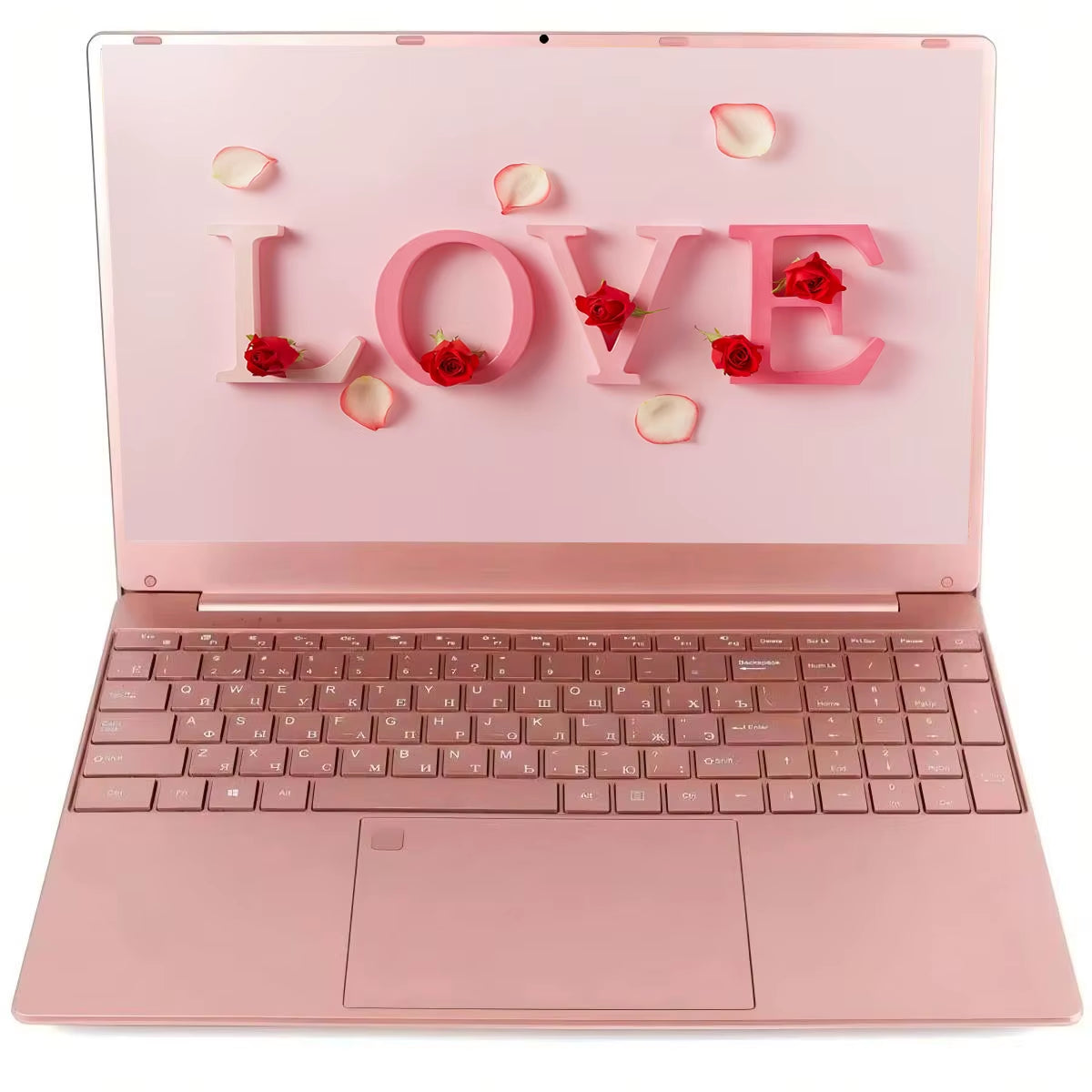 Glamorous Pink 15.6" Laptop: Windows 11 Office Education,  Celeron N5095, 16GB RAM, 1TB SSD, Dual Wifi & Ultra-Narrow Bezel