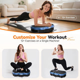 Vibration Plate Weight Loss Machine 120 Speed Levels Calorie Tracking for Home Gym Fat Burner Whole Body Shaker Muscle Toning