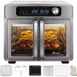 26-Quart French Door Air Fryer Toaster Oven with 24 Functions, Digital Controls, 12 Pizza, 6-Slice Toast, 6Lb Rotisserie, 6 Acce