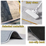 Grey Easy Clean Runner Carpets Light Luxury Floor Mat Room Doorway Hall Decor Long Corridor Carpet Home Living Room Hallway Rugs