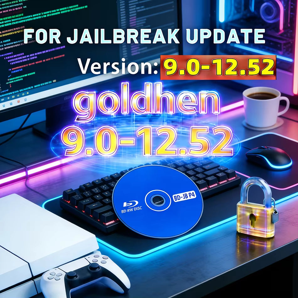 2026 New for PS4 FW 9.0-12.52 Syste Disc Tool Mod Game Console Disc Latest Version PS4 Jailbreak Disc - 1 Click Boot All-In-One