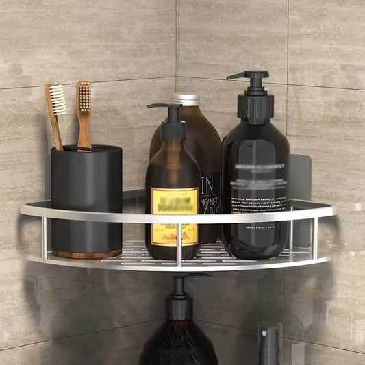Bathroom Storage Rack No Drill Shelves Wall Mount Corner Shelf Shower Holder for WC Shampoo Organizer Bathroom Accessories