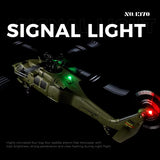 Wltoys K170 RC Helicopter with Gyro UH-60L 4CH Remote Control Brushless Helicopters with LED Light Airplane Toys for Kids
